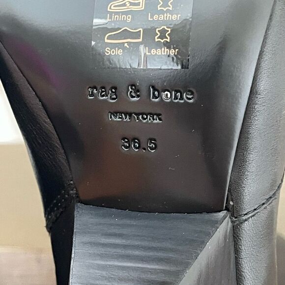 rag & bone Sleek Black Ankle Booties - Picture 10 of 10